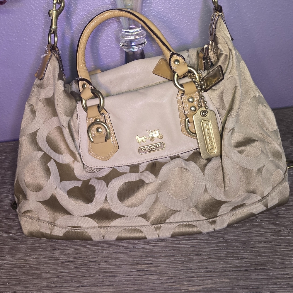 Classic Poppy Coach Shoulder Bag